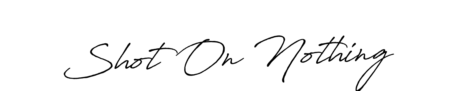 It looks lik you need a new signature style for name Shot On Nothing. Design unique handwritten (Antro_Vectra_Bolder) signature with our free signature maker in just a few clicks. Shot On Nothing signature style 7 images and pictures png