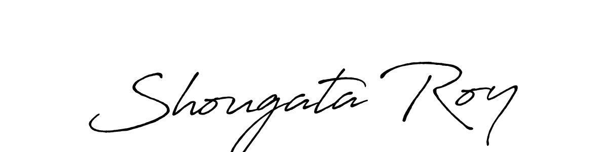 How to make Shougata Roy name signature. Use Antro_Vectra_Bolder style for creating short signs online. This is the latest handwritten sign. Shougata Roy signature style 7 images and pictures png