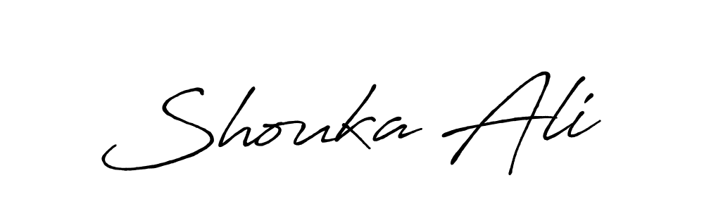 Shouka Ali stylish signature style. Best Handwritten Sign (Antro_Vectra_Bolder) for my name. Handwritten Signature Collection Ideas for my name Shouka Ali. Shouka Ali signature style 7 images and pictures png