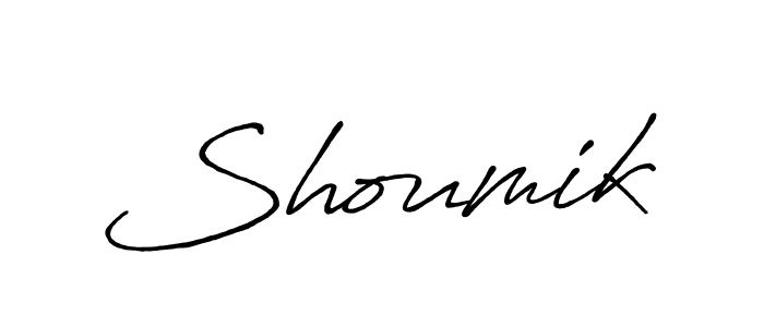 How to make Shoumik name signature. Use Antro_Vectra_Bolder style for creating short signs online. This is the latest handwritten sign. Shoumik signature style 7 images and pictures png