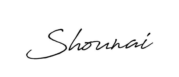 Also You can easily find your signature by using the search form. We will create Shounai name handwritten signature images for you free of cost using Antro_Vectra_Bolder sign style. Shounai signature style 7 images and pictures png