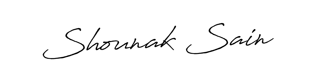 You should practise on your own different ways (Antro_Vectra_Bolder) to write your name (Shounak Sain) in signature. don't let someone else do it for you. Shounak Sain signature style 7 images and pictures png