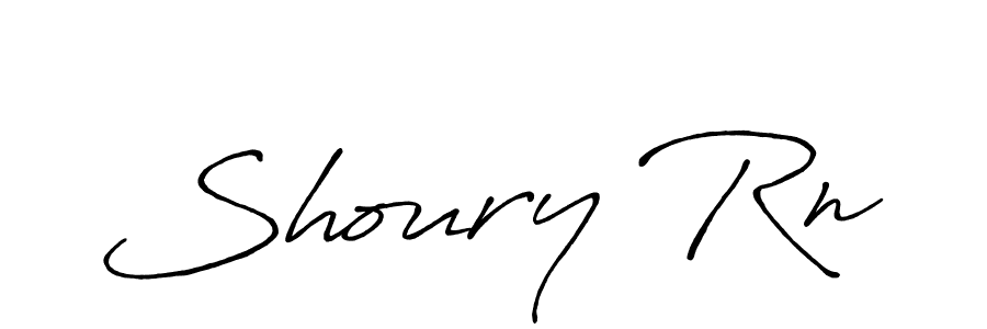 Also we have Shoury Rn name is the best signature style. Create professional handwritten signature collection using Antro_Vectra_Bolder autograph style. Shoury Rn signature style 7 images and pictures png