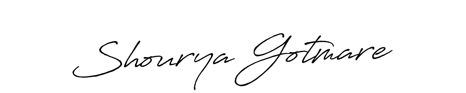 Shourya Gotmare stylish signature style. Best Handwritten Sign (Antro_Vectra_Bolder) for my name. Handwritten Signature Collection Ideas for my name Shourya Gotmare. Shourya Gotmare signature style 7 images and pictures png