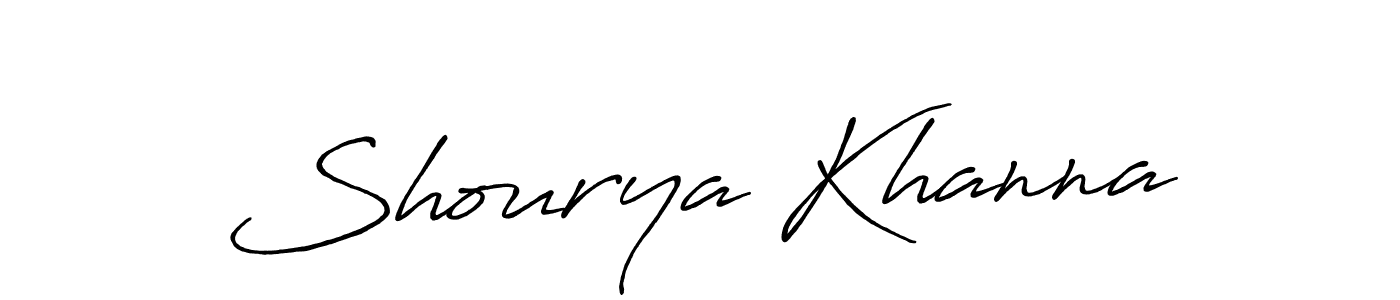 Antro_Vectra_Bolder is a professional signature style that is perfect for those who want to add a touch of class to their signature. It is also a great choice for those who want to make their signature more unique. Get Shourya Khanna name to fancy signature for free. Shourya Khanna signature style 7 images and pictures png
