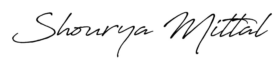 A timeless handwritten aesthetic for Shourya Mittal. The Antro_Vectra_Bolder font gives your signature a handcrafted feel with natural curves. Shourya Mittal signature style 7 images and pictures png
