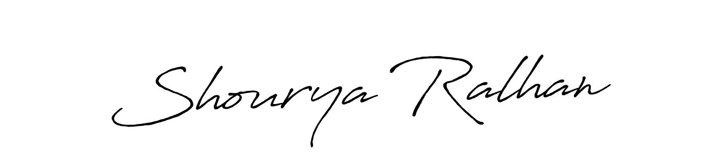 Also we have Shourya Ralhan name is the best signature style. Create professional handwritten signature collection using Antro_Vectra_Bolder autograph style. Shourya Ralhan signature style 7 images and pictures png