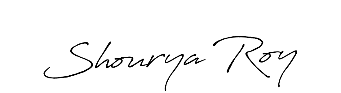 Shourya Roy stylish signature style. Best Handwritten Sign (Antro_Vectra_Bolder) for my name. Handwritten Signature Collection Ideas for my name Shourya Roy. Shourya Roy signature style 7 images and pictures png