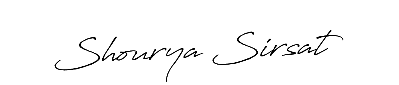 How to make Shourya Sirsat signature? Antro_Vectra_Bolder is a professional autograph style. Create handwritten signature for Shourya Sirsat name. Shourya Sirsat signature style 7 images and pictures png