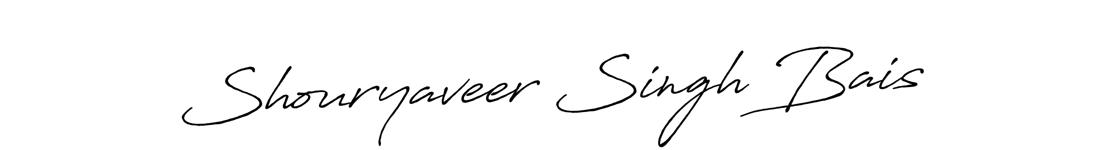 Create a beautiful signature design for name Shouryaveer Singh Bais. With this signature (Antro_Vectra_Bolder) fonts, you can make a handwritten signature for free. Shouryaveer Singh Bais signature style 7 images and pictures png