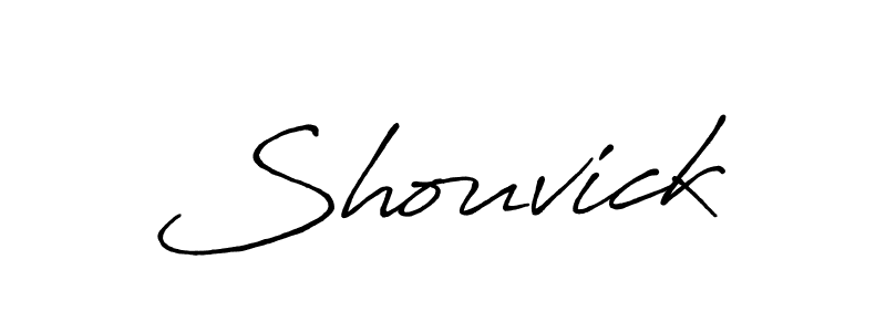 Use a signature maker to create a handwritten signature online. With this signature software, you can design (Antro_Vectra_Bolder) your own signature for name Shouvick. Shouvick signature style 7 images and pictures png