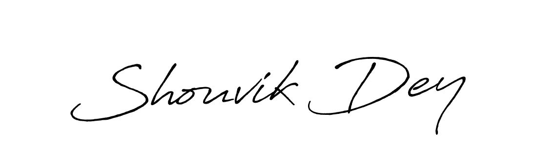 Also we have Shouvik Dey name is the best signature style. Create professional handwritten signature collection using Antro_Vectra_Bolder autograph style. Shouvik Dey signature style 7 images and pictures png