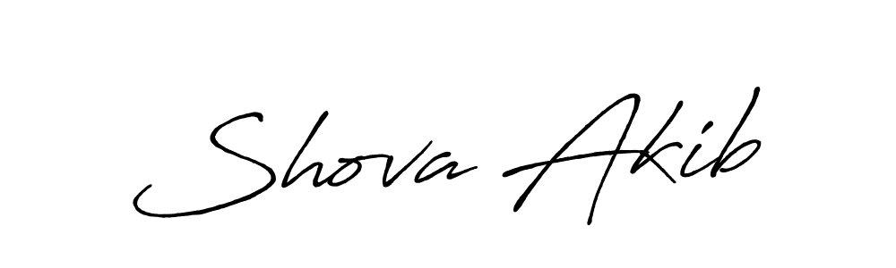 Design your own signature with our free online signature maker. With this signature software, you can create a handwritten (Antro_Vectra_Bolder) signature for name Shova Akib. Shova Akib signature style 7 images and pictures png