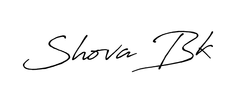Create a beautiful signature design for name Shova Bk. With this signature (Antro_Vectra_Bolder) fonts, you can make a handwritten signature for free. Shova Bk signature style 7 images and pictures png