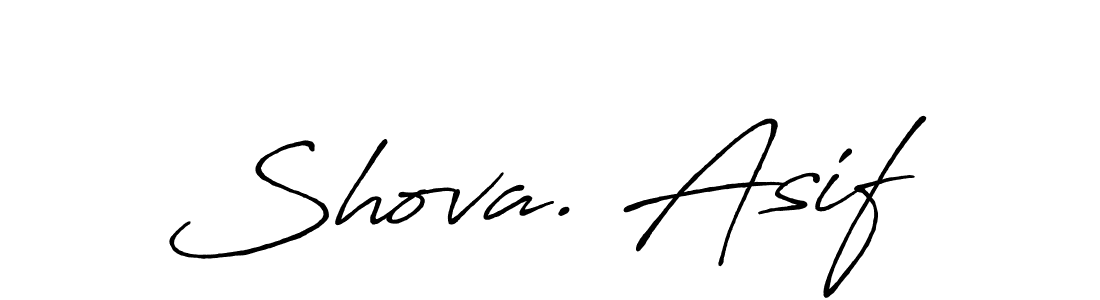 Create a beautiful signature design for name Shova. Asif. With this signature (Antro_Vectra_Bolder) fonts, you can make a handwritten signature for free. Shova. Asif signature style 7 images and pictures png