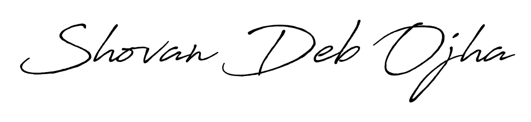 How to make Shovan Deb Ojha signature? Antro_Vectra_Bolder is a professional autograph style. Create handwritten signature for Shovan Deb Ojha name. Shovan Deb Ojha signature style 7 images and pictures png