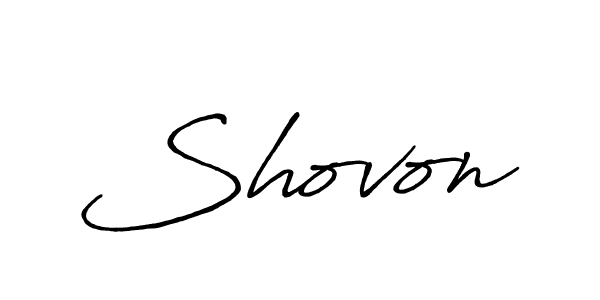 Also we have Shovon name is the best signature style. Create professional handwritten signature collection using Antro_Vectra_Bolder autograph style. Shovon signature style 7 images and pictures png