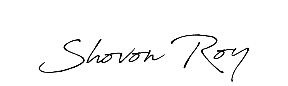 Create a beautiful signature design for name Shovon Roy. With this signature (Antro_Vectra_Bolder) fonts, you can make a handwritten signature for free. Shovon Roy signature style 7 images and pictures png