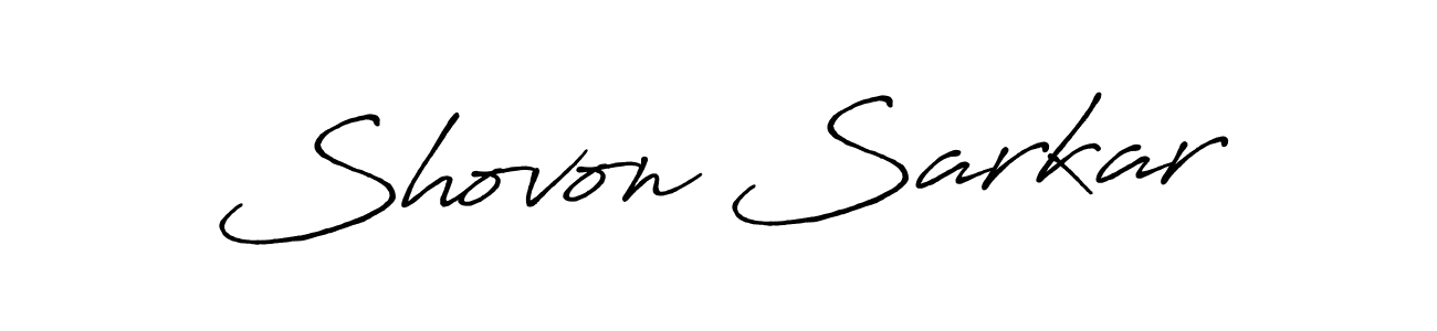 Antro_Vectra_Bolder is a professional signature style that is perfect for those who want to add a touch of class to their signature. It is also a great choice for those who want to make their signature more unique. Get Shovon Sarkar name to fancy signature for free. Shovon Sarkar signature style 7 images and pictures png