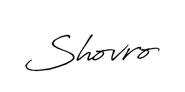 The best way (Antro_Vectra_Bolder) to make a short signature is to pick only two or three words in your name. The name Shovro include a total of six letters. For converting this name. Shovro signature style 7 images and pictures png