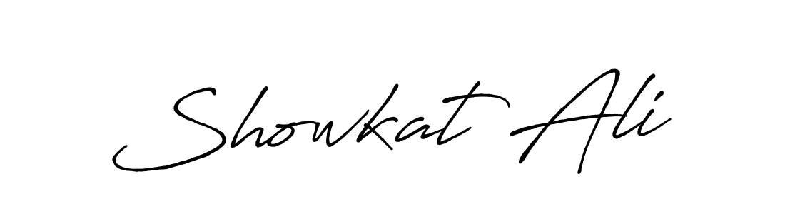 Create a beautiful signature design for name Showkat Ali. With this signature (Antro_Vectra_Bolder) fonts, you can make a handwritten signature for free. Showkat Ali signature style 7 images and pictures png