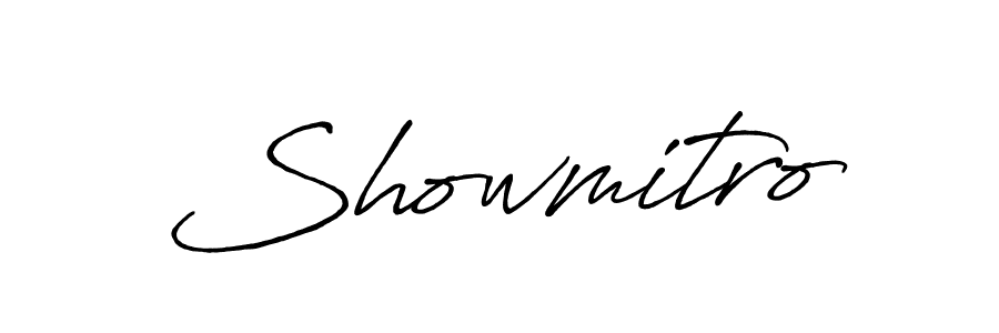Create a beautiful signature design for name Showmitro. With this signature (Antro_Vectra_Bolder) fonts, you can make a handwritten signature for free. Showmitro signature style 7 images and pictures png