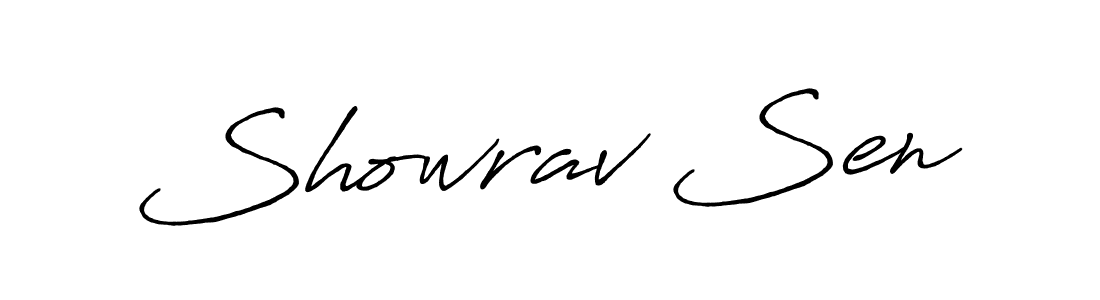 Create a beautiful signature design for name Showrav Sen. With this signature (Antro_Vectra_Bolder) fonts, you can make a handwritten signature for free. Showrav Sen signature style 7 images and pictures png