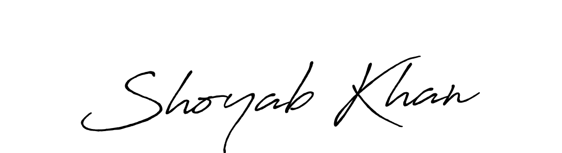 The best way (Antro_Vectra_Bolder) to make a short signature is to pick only two or three words in your name. The name Shoyab Khan include a total of six letters. For converting this name. Shoyab Khan signature style 7 images and pictures png