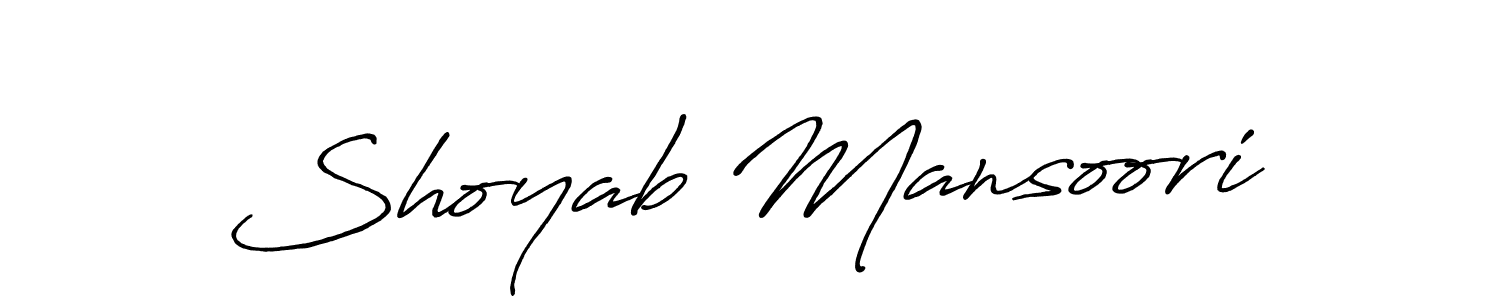 It looks lik you need a new signature style for name Shoyab Mansoori. Design unique handwritten (Antro_Vectra_Bolder) signature with our free signature maker in just a few clicks. Shoyab Mansoori signature style 7 images and pictures png