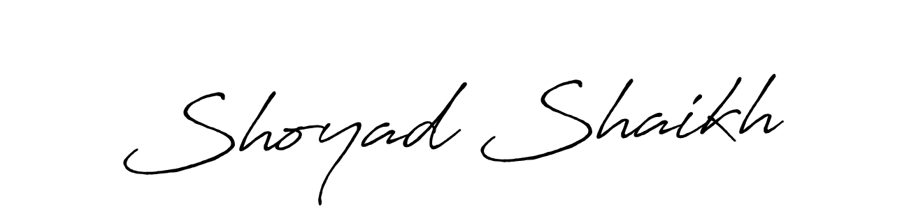 Make a beautiful signature design for name Shoyad Shaikh. Use this online signature maker to create a handwritten signature for free. Shoyad Shaikh signature style 7 images and pictures png