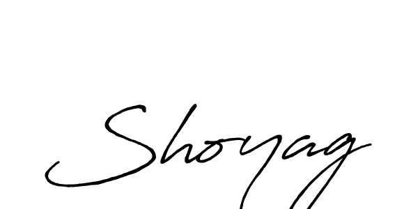 How to make Shoyag name signature. Use Antro_Vectra_Bolder style for creating short signs online. This is the latest handwritten sign. Shoyag signature style 7 images and pictures png