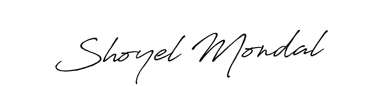 How to make Shoyel Mondal signature? Antro_Vectra_Bolder is a professional autograph style. Create handwritten signature for Shoyel Mondal name. Shoyel Mondal signature style 7 images and pictures png