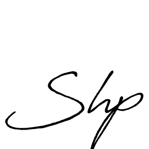 You should practise on your own different ways (Antro_Vectra_Bolder) to write your name (Shp) in signature. don't let someone else do it for you. Shp signature style 7 images and pictures png