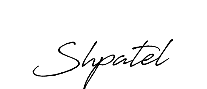 How to make Shpatel name signature. Use Antro_Vectra_Bolder style for creating short signs online. This is the latest handwritten sign. Shpatel signature style 7 images and pictures png