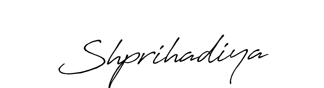 Also we have Shprihadiya name is the best signature style. Create professional handwritten signature collection using Antro_Vectra_Bolder autograph style. Shprihadiya signature style 7 images and pictures png