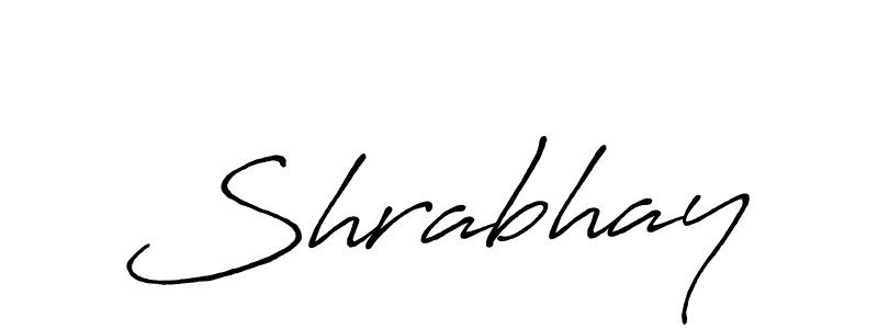 Use a signature maker to create a handwritten signature online. With this signature software, you can design (Antro_Vectra_Bolder) your own signature for name Shrabhay. Shrabhay signature style 7 images and pictures png