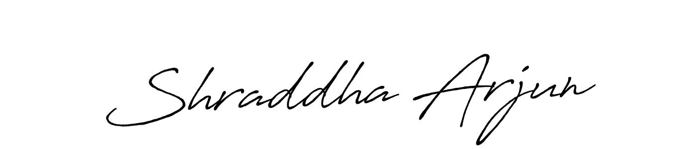 Also we have Shraddha Arjun name is the best signature style. Create professional handwritten signature collection using Antro_Vectra_Bolder autograph style. Shraddha Arjun signature style 7 images and pictures png