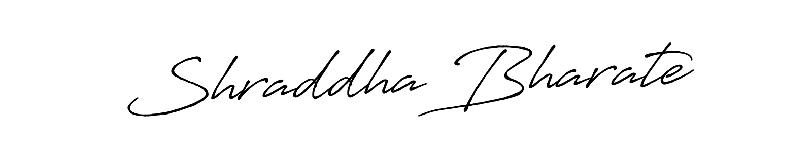 Shraddha Bharate stylish signature style. Best Handwritten Sign (Antro_Vectra_Bolder) for my name. Handwritten Signature Collection Ideas for my name Shraddha Bharate. Shraddha Bharate signature style 7 images and pictures png