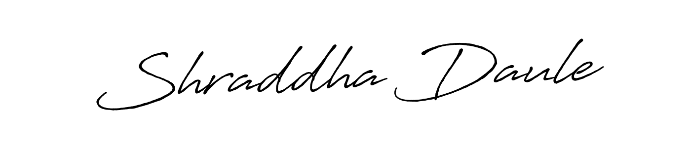 Make a beautiful signature design for name Shraddha Daule. Use this online signature maker to create a handwritten signature for free. Shraddha Daule signature style 7 images and pictures png