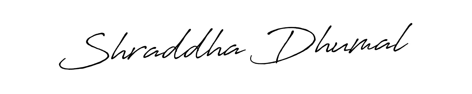 The best way (Antro_Vectra_Bolder) to make a short signature is to pick only two or three words in your name. The name Shraddha Dhumal include a total of six letters. For converting this name. Shraddha Dhumal signature style 7 images and pictures png