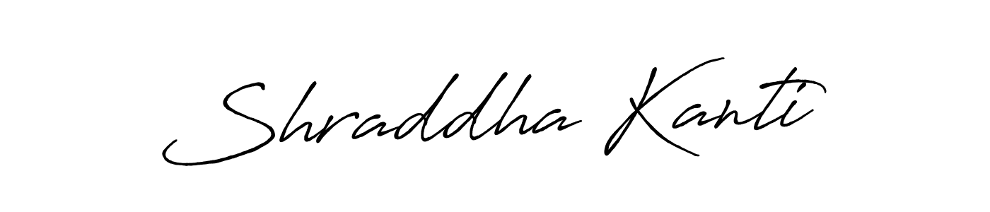 Design your own signature with our free online signature maker. With this signature software, you can create a handwritten (Antro_Vectra_Bolder) signature for name Shraddha Kanti. Shraddha Kanti signature style 7 images and pictures png