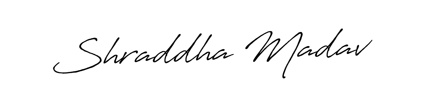 Design your own signature with our free online signature maker. With this signature software, you can create a handwritten (Antro_Vectra_Bolder) signature for name Shraddha Madav. Shraddha Madav signature style 7 images and pictures png