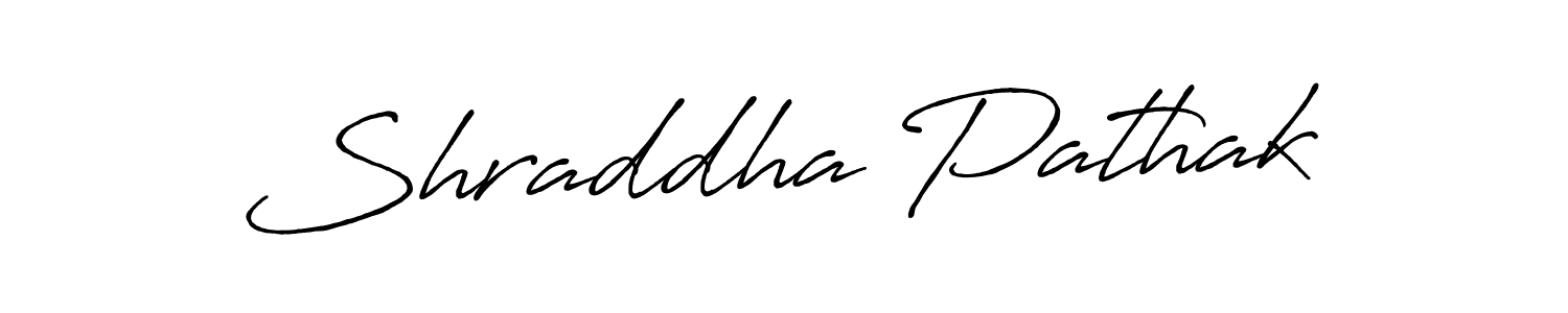 Shraddha Pathak stylish signature style. Best Handwritten Sign (Antro_Vectra_Bolder) for my name. Handwritten Signature Collection Ideas for my name Shraddha Pathak. Shraddha Pathak signature style 7 images and pictures png