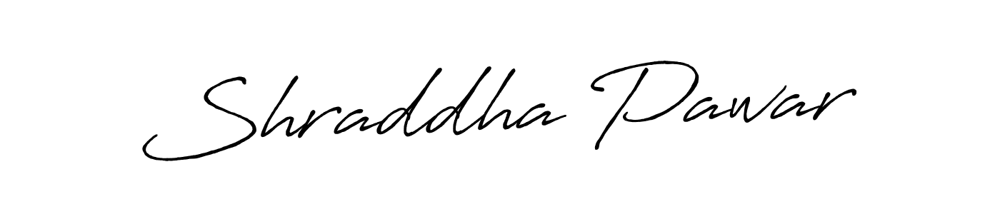 How to make Shraddha Pawar name signature. Use Antro_Vectra_Bolder style for creating short signs online. This is the latest handwritten sign. Shraddha Pawar signature style 7 images and pictures png