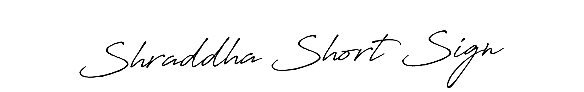 Make a beautiful signature design for name Shraddha Short Sign. With this signature (Antro_Vectra_Bolder) style, you can create a handwritten signature for free. Shraddha Short Sign signature style 7 images and pictures png