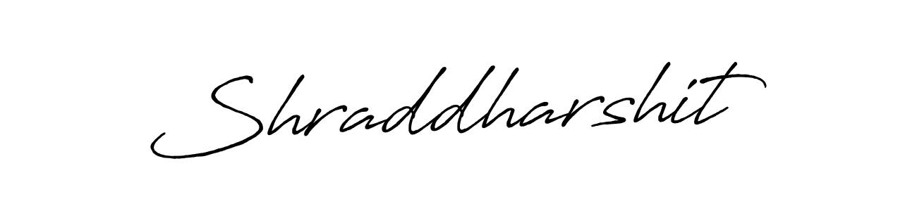 Create a beautiful signature design for name Shraddharshit. With this signature (Antro_Vectra_Bolder) fonts, you can make a handwritten signature for free. Shraddharshit signature style 7 images and pictures png