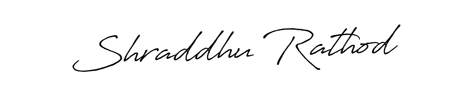 Shraddhu Rathod stylish signature style. Best Handwritten Sign (Antro_Vectra_Bolder) for my name. Handwritten Signature Collection Ideas for my name Shraddhu Rathod. Shraddhu Rathod signature style 7 images and pictures png