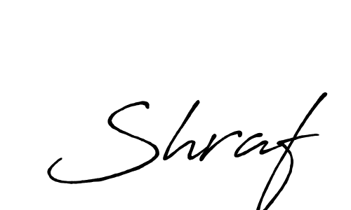 Create a beautiful signature design for name Shraf. With this signature (Antro_Vectra_Bolder) fonts, you can make a handwritten signature for free. Shraf signature style 7 images and pictures png