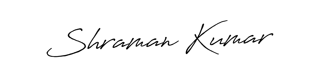 Design your own signature with our free online signature maker. With this signature software, you can create a handwritten (Antro_Vectra_Bolder) signature for name Shraman Kumar. Shraman Kumar signature style 7 images and pictures png