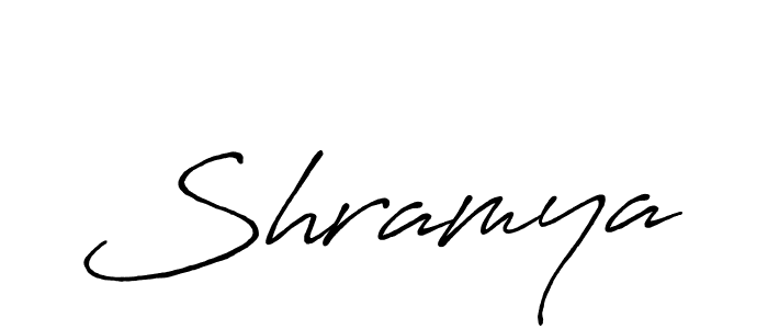 Shramya stylish signature style. Best Handwritten Sign (Antro_Vectra_Bolder) for my name. Handwritten Signature Collection Ideas for my name Shramya. Shramya signature style 7 images and pictures png